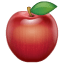 червоне яблуко емоджі U+1F34E