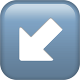 стрілка вниз уліво