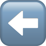 Стрілка ліворуч емоджі