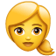 Білявка whatsapp U+1F471 U+2640 Білявка whatsapp U+1F471 U+2640