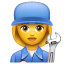 Жінка-механік U+1F469 U+1F527 Жінка-механік U+1F469 U+1F527