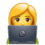Жінка з ноутбуком U+1F469 U+1F4BB Жінка з ноутбуком U+1F469 U+1F4BB