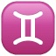знак зодіаку близнюки U+264A знак зодіаку близнюки U+264A