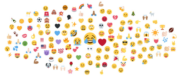 136 різних Whatsapp та Fasebook смайлів