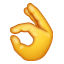 смайл ОК U+1F44C смайл ОК U+1F44C