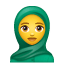 Хустка емоджі U+1F9D5 Хустка емоджі U+1F9D5