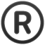 Значок R WhatsApp U+AE Значок R WhatsApp U+AE