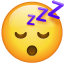 ZZZ сонний емоджі U+1F634 ZZZ сонний емоджі U+1F634