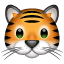 тигр емоджі U+1F42F тигр емоджі U+1F42F