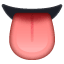 язик емоджі U+1F445 язик емоджі U+1F445