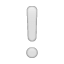 Білий знак оклику U+2755 Білий знак оклику U+2755